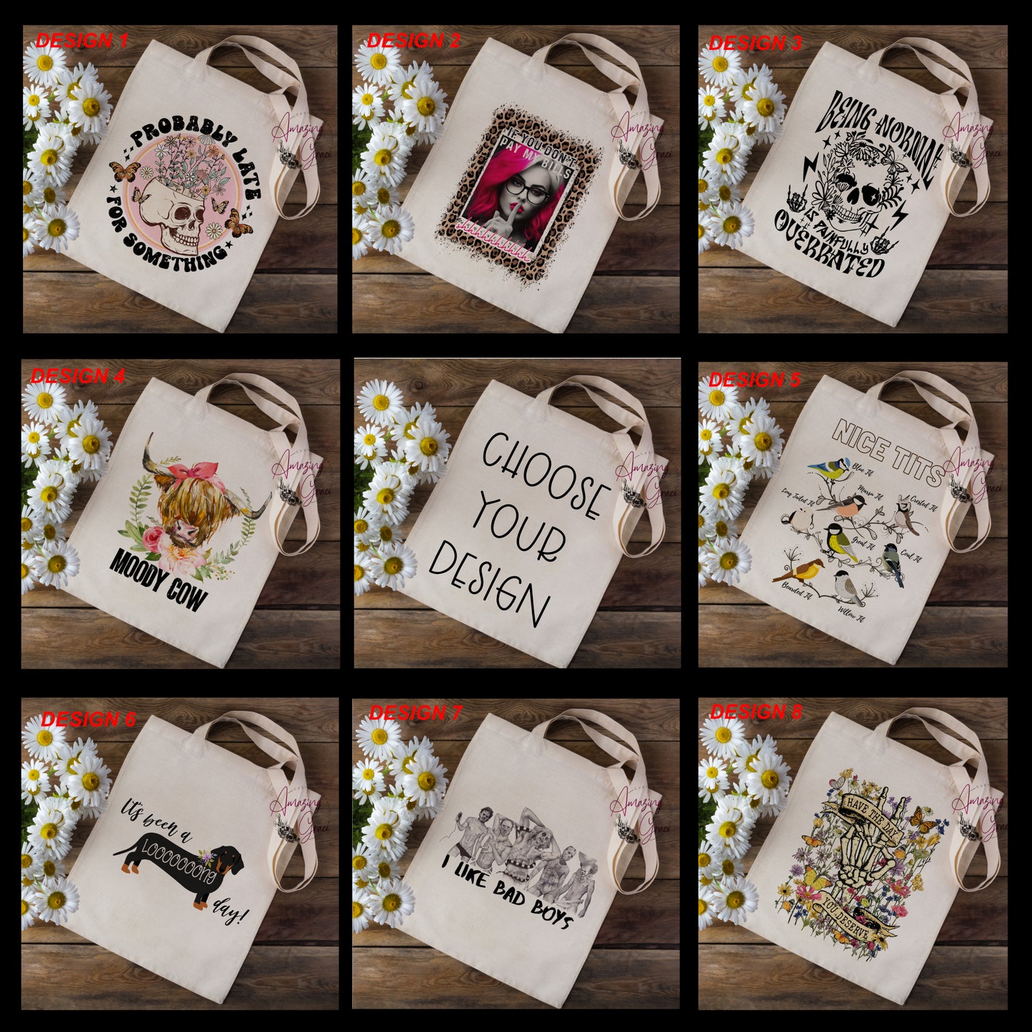 FUNNY SLOGAN tote bag