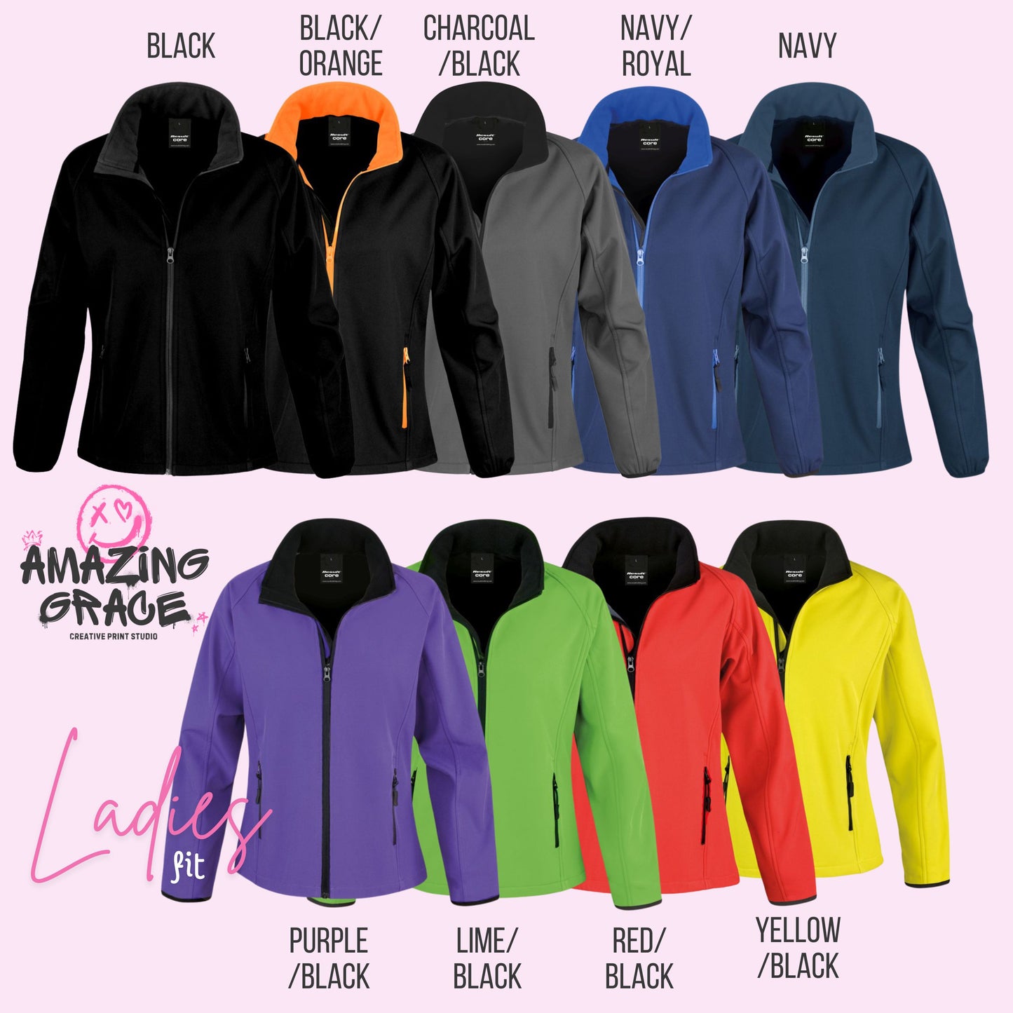 PERSONALISED LOGO BRANDED- Soft Shell Jacket - LADIES FIT