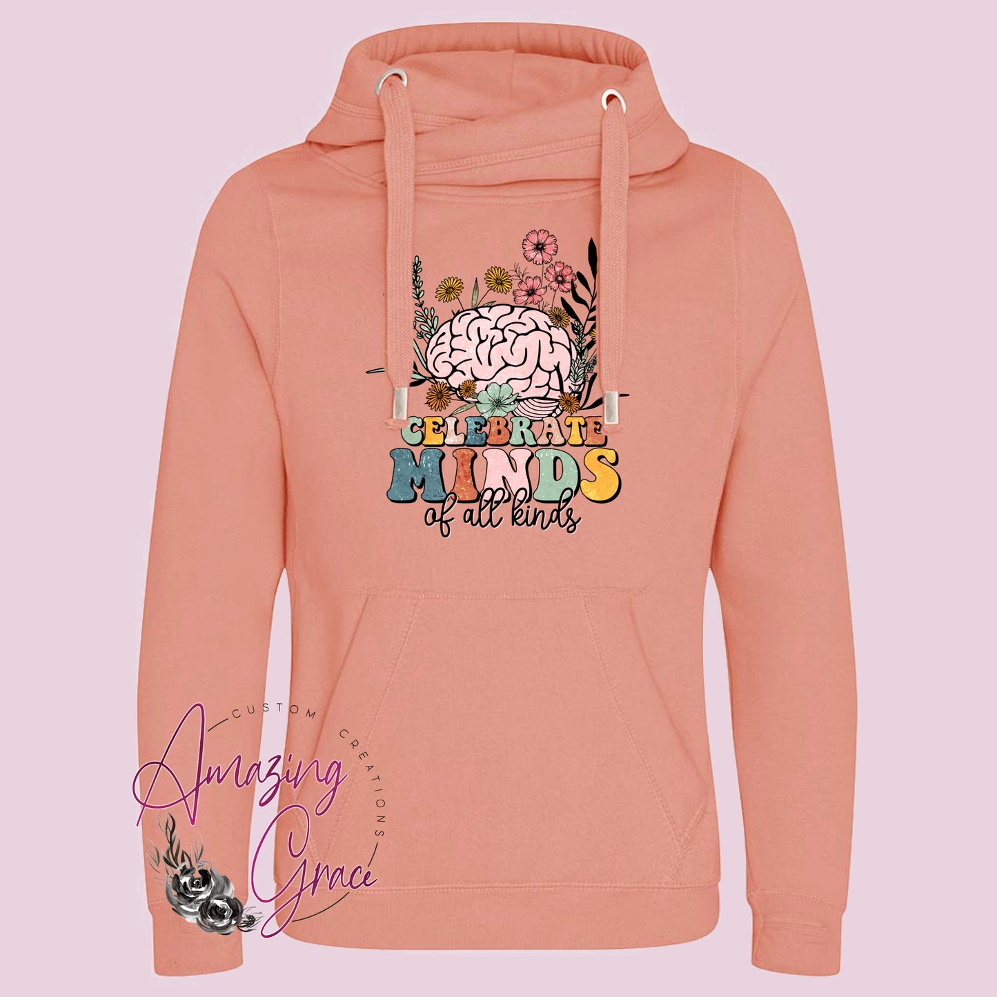Chunky neck Hoody CELEBRATE MINDS OF ALL KINDS