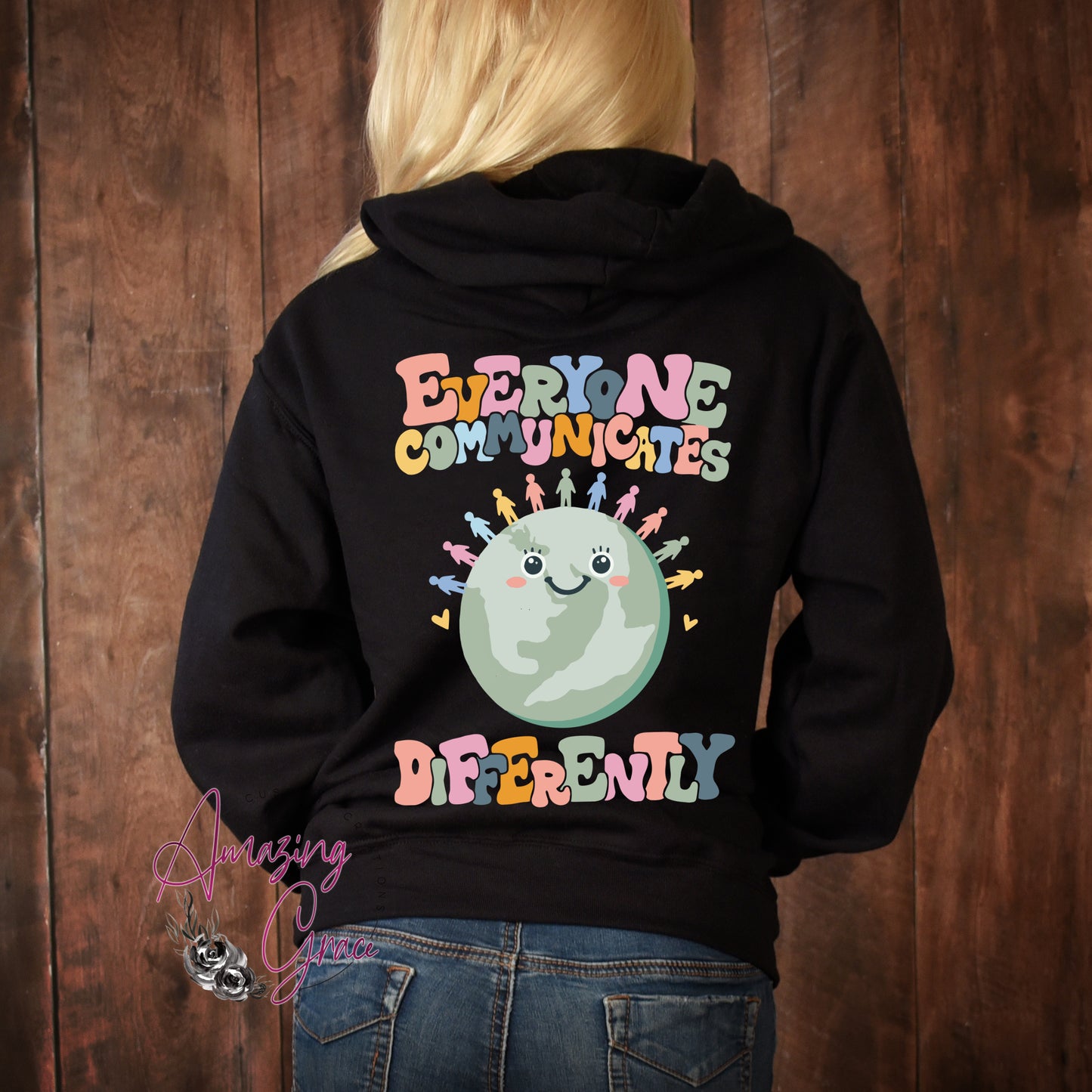 KIDS Neurodiversity T-shirt/Sweatshirt/Hoody; EVERYONE COMMUNICATES DIFFERENTLY