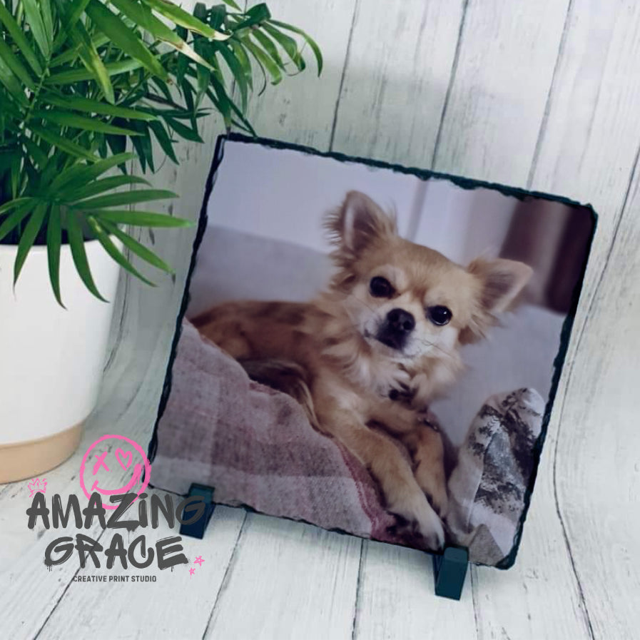 Natural Rock Photo Slate - Glossy finish