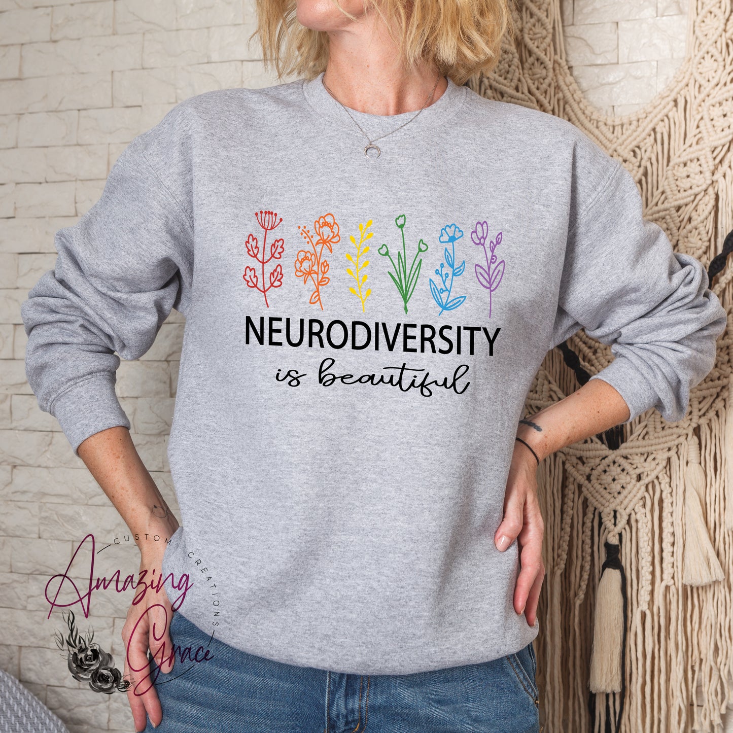 ADULTS Neurodiversity T-shirt/Sweatshirt/Hoody; NEURODIVERSITY IS BEAUTIFUL