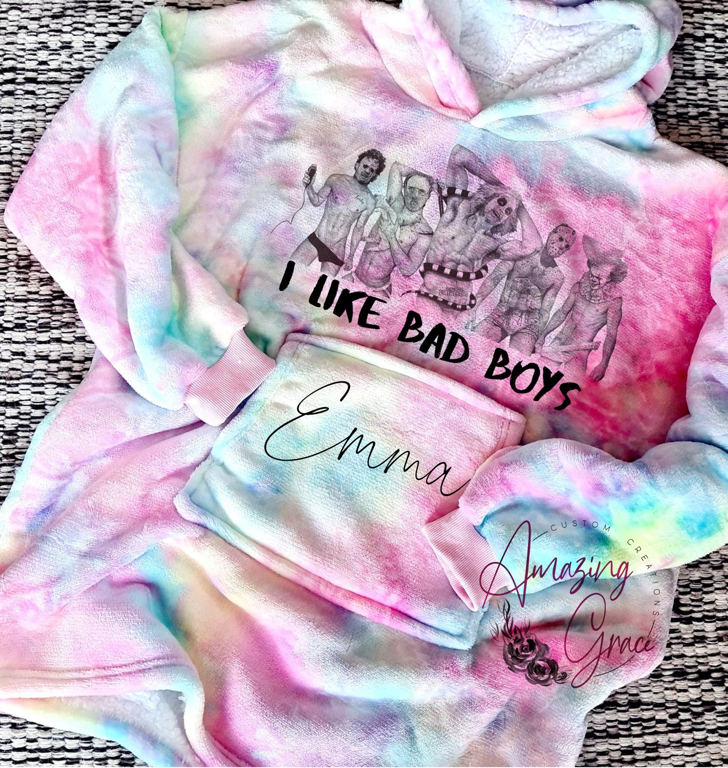 Oversized supersoft snuggle hoody - I like bad boys