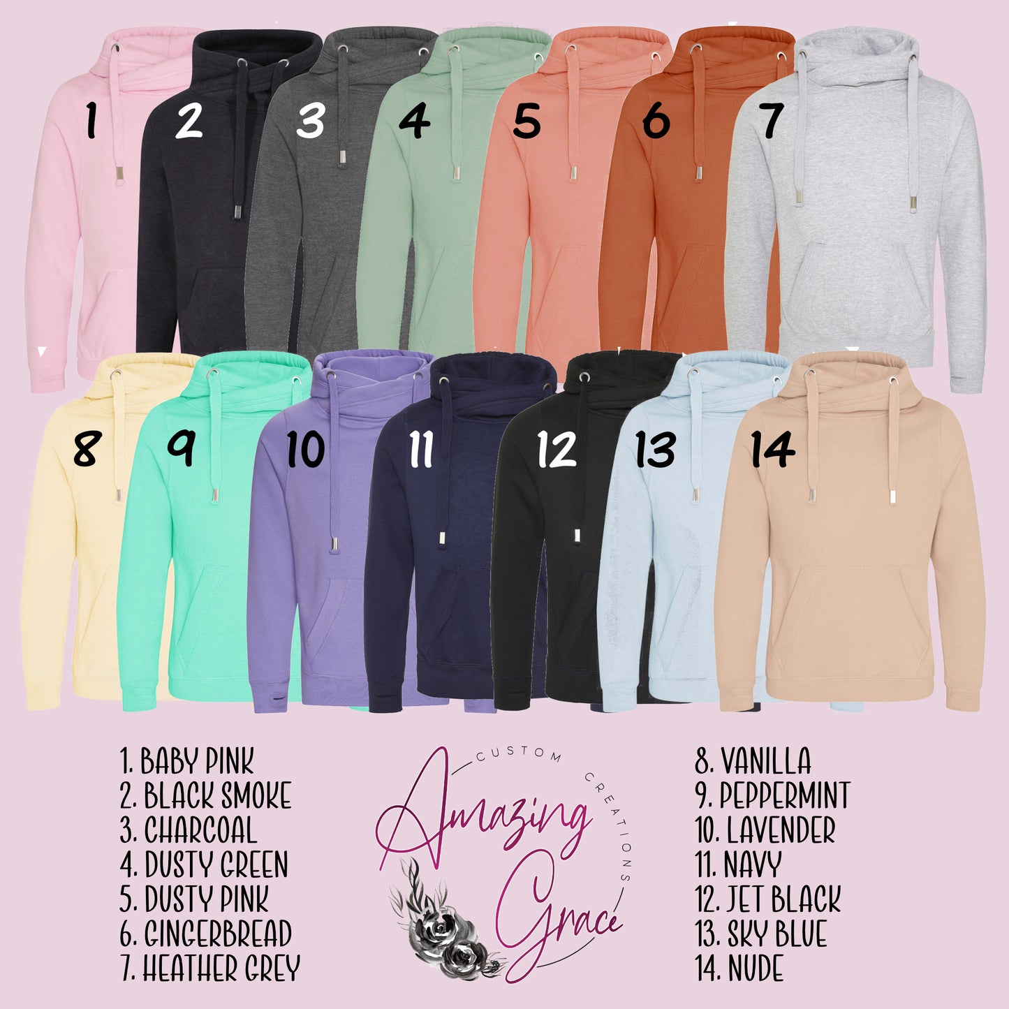 OVERSTIMULATED MOMS CLUB Chunky neck Hoody