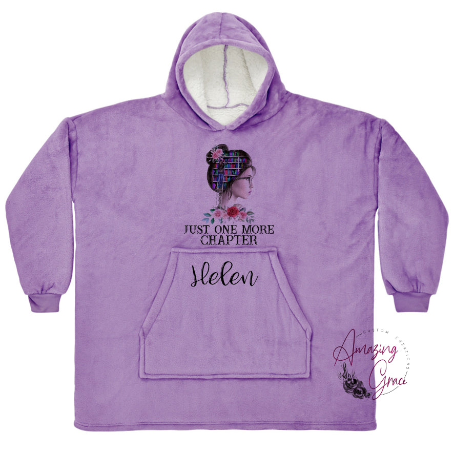 KIDS & ADULTS book/reading theme snuggle hoody