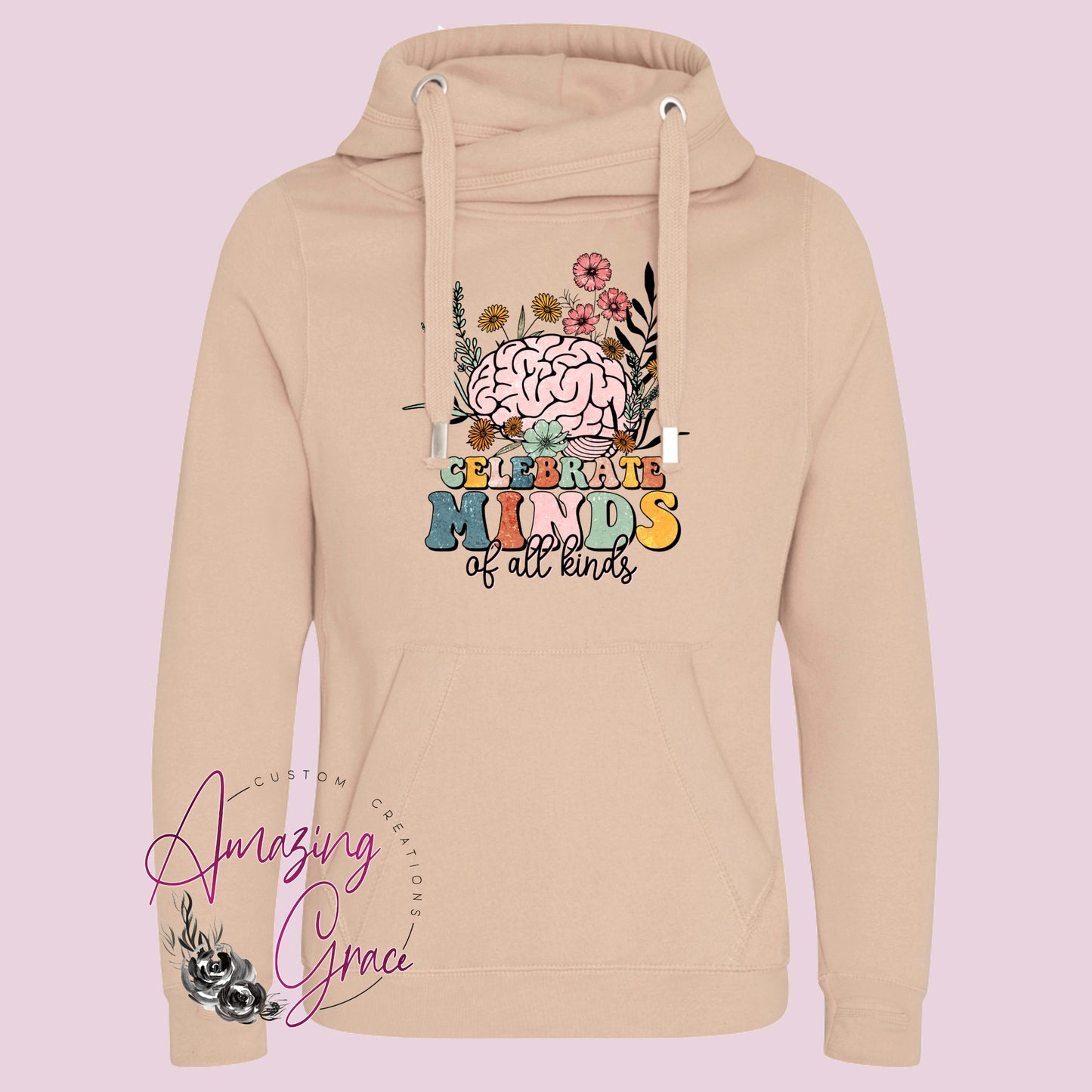 Chunky neck Hoody CELEBRATE MINDS OF ALL KINDS
