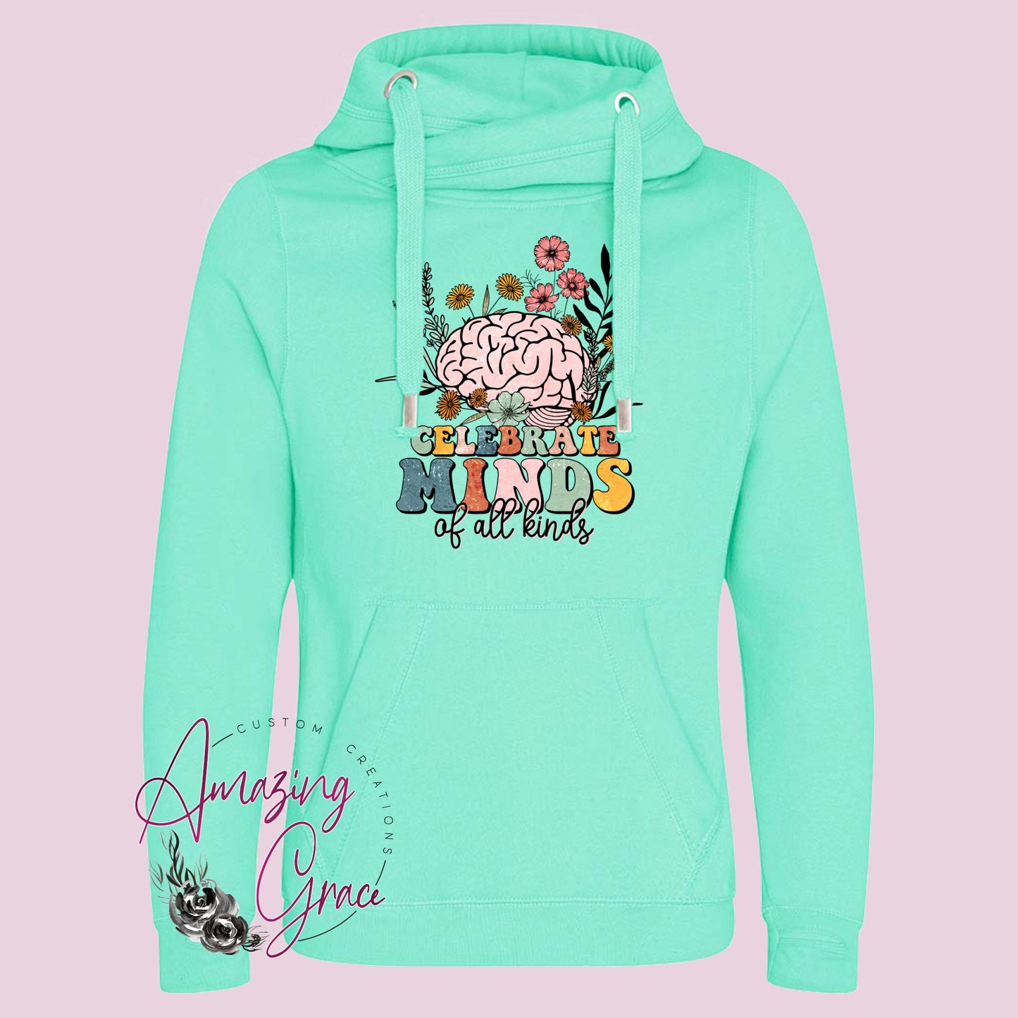 Chunky neck Hoody CELEBRATE MINDS OF ALL KINDS
