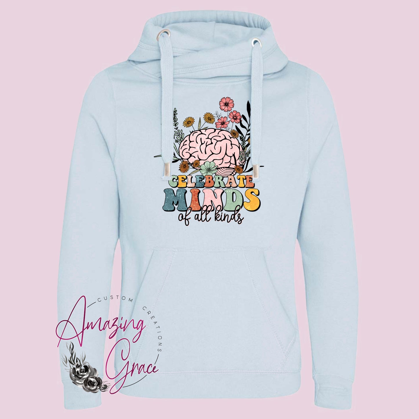 Chunky neck Hoody CELEBRATE MINDS OF ALL KINDS