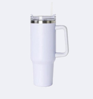 WHOLESALE 40oz Tumbler with lid and straw - Stainless Steel