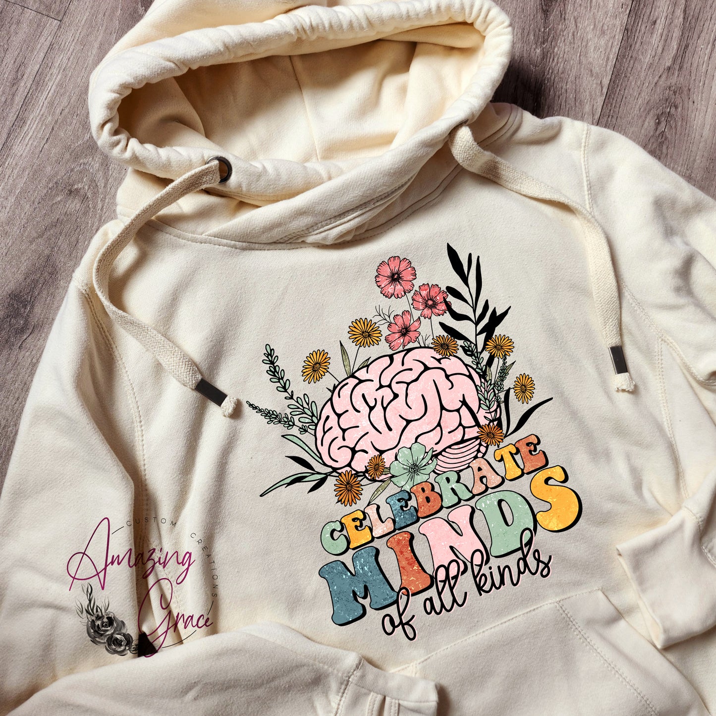 Chunky neck Hoody CELEBRATE MINDS OF ALL KINDS