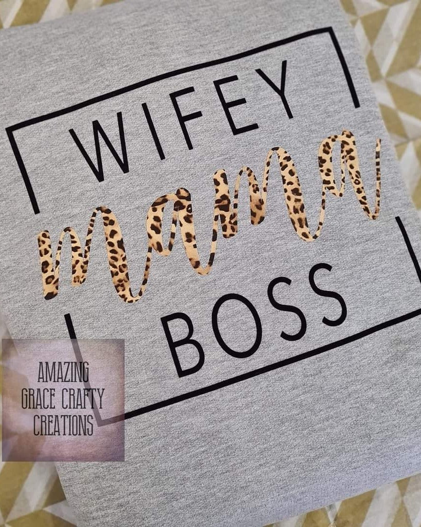Hoodie WIFEY MAMA BOSS