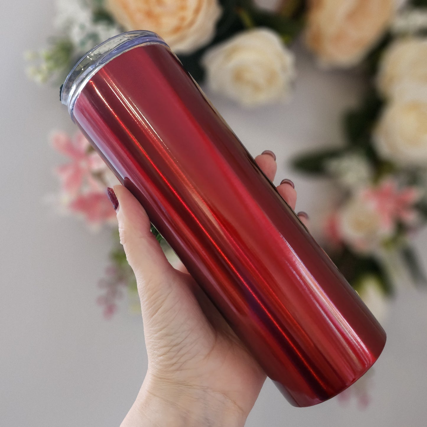 Personalised steel tall 20oz hot/cold drinks tumbler