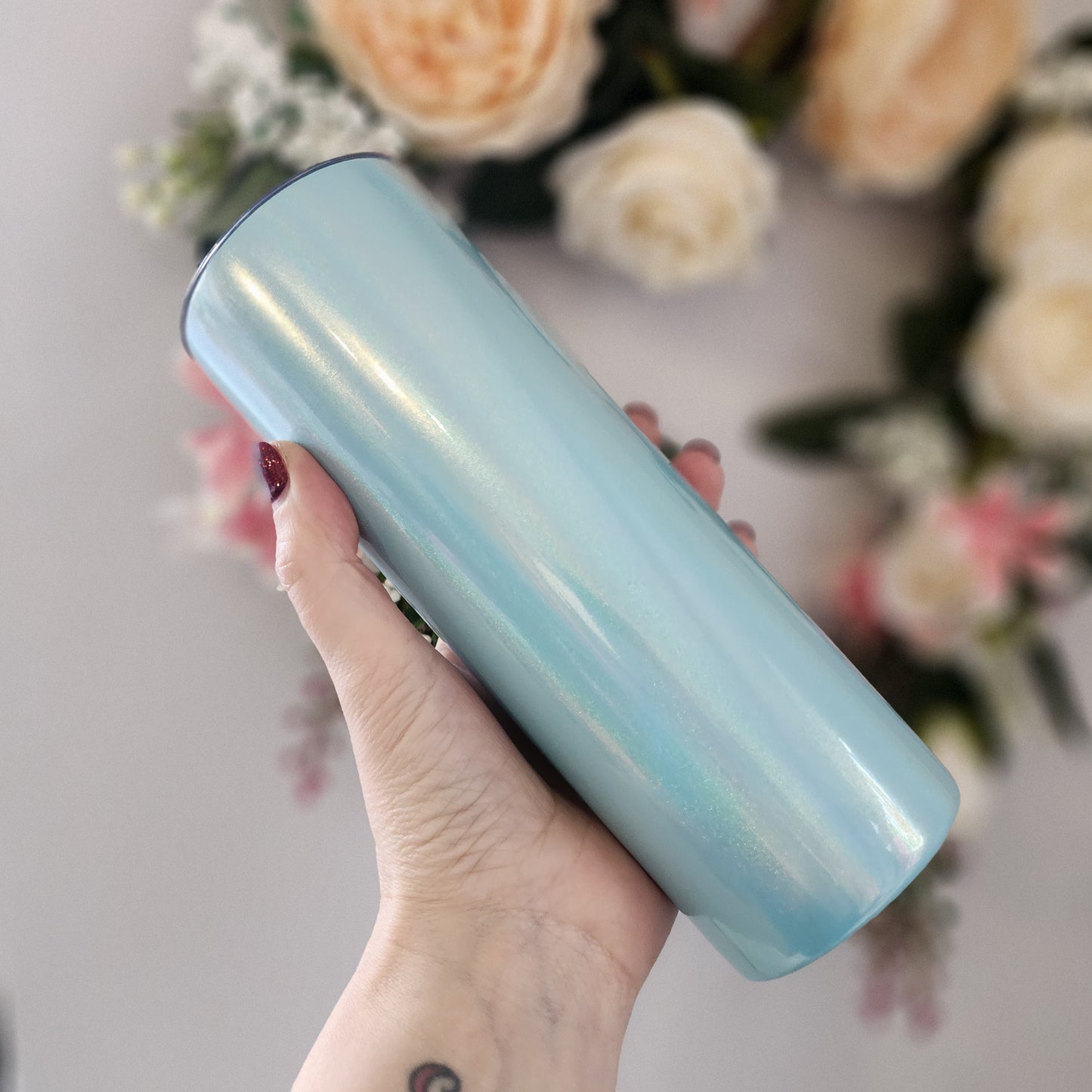 Personalised steel tall 20oz hot/cold drinks tumbler
