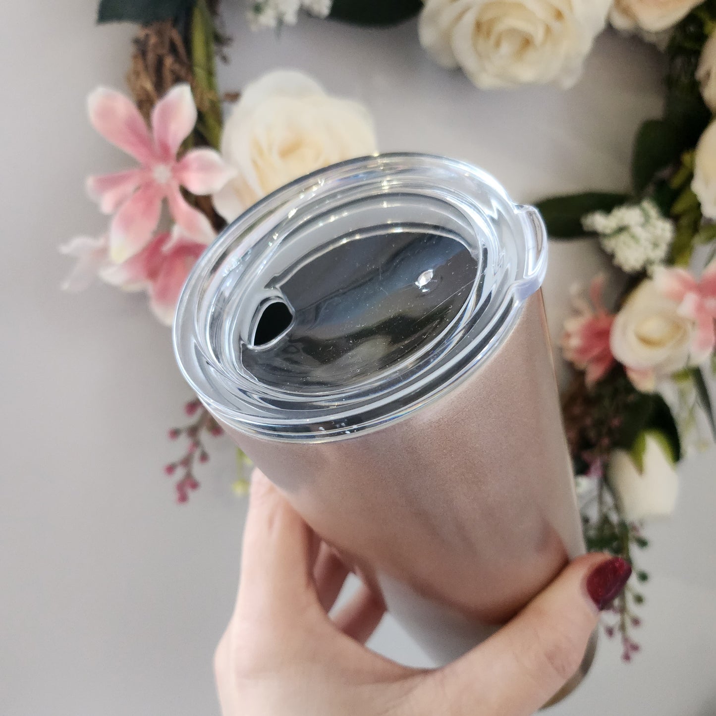 Personalised steel tall 20oz hot/cold drinks tumbler