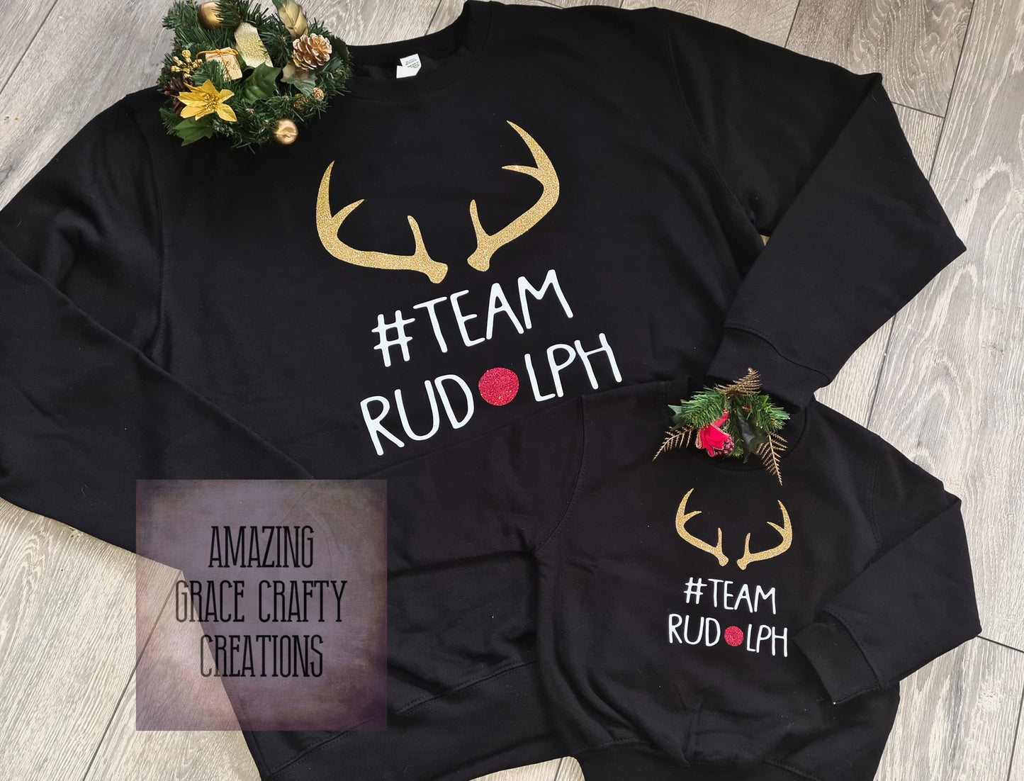 Children & Adults Sweatshirt TEAM RUDOLH