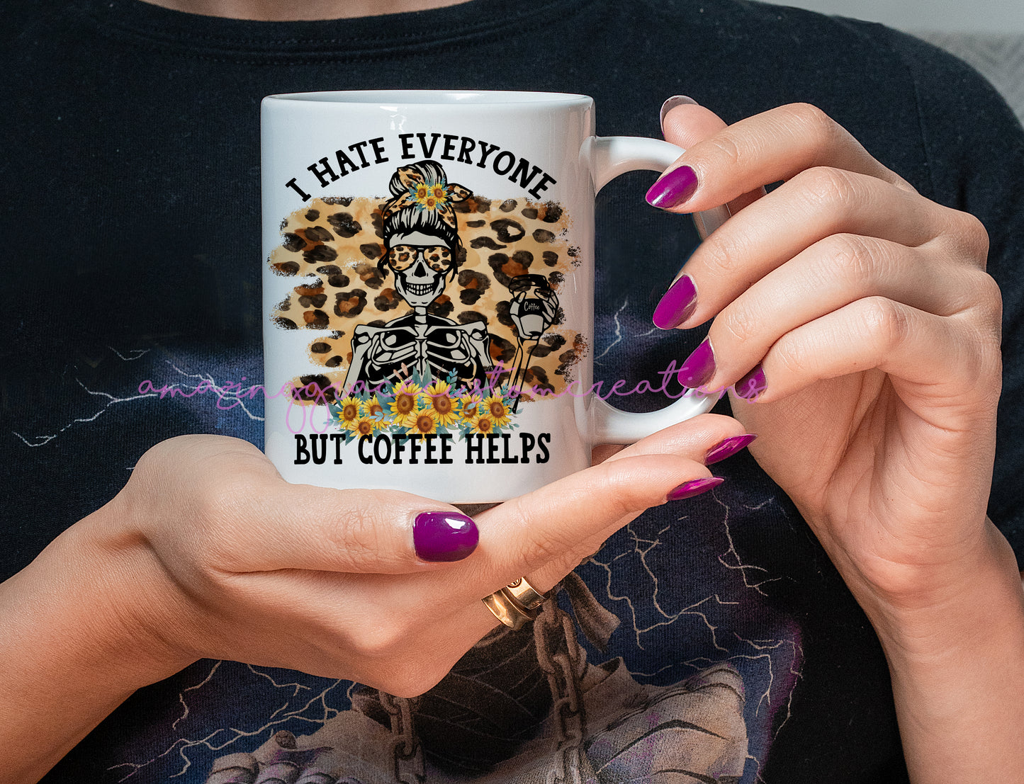 Adult humour mug - I hate everyone