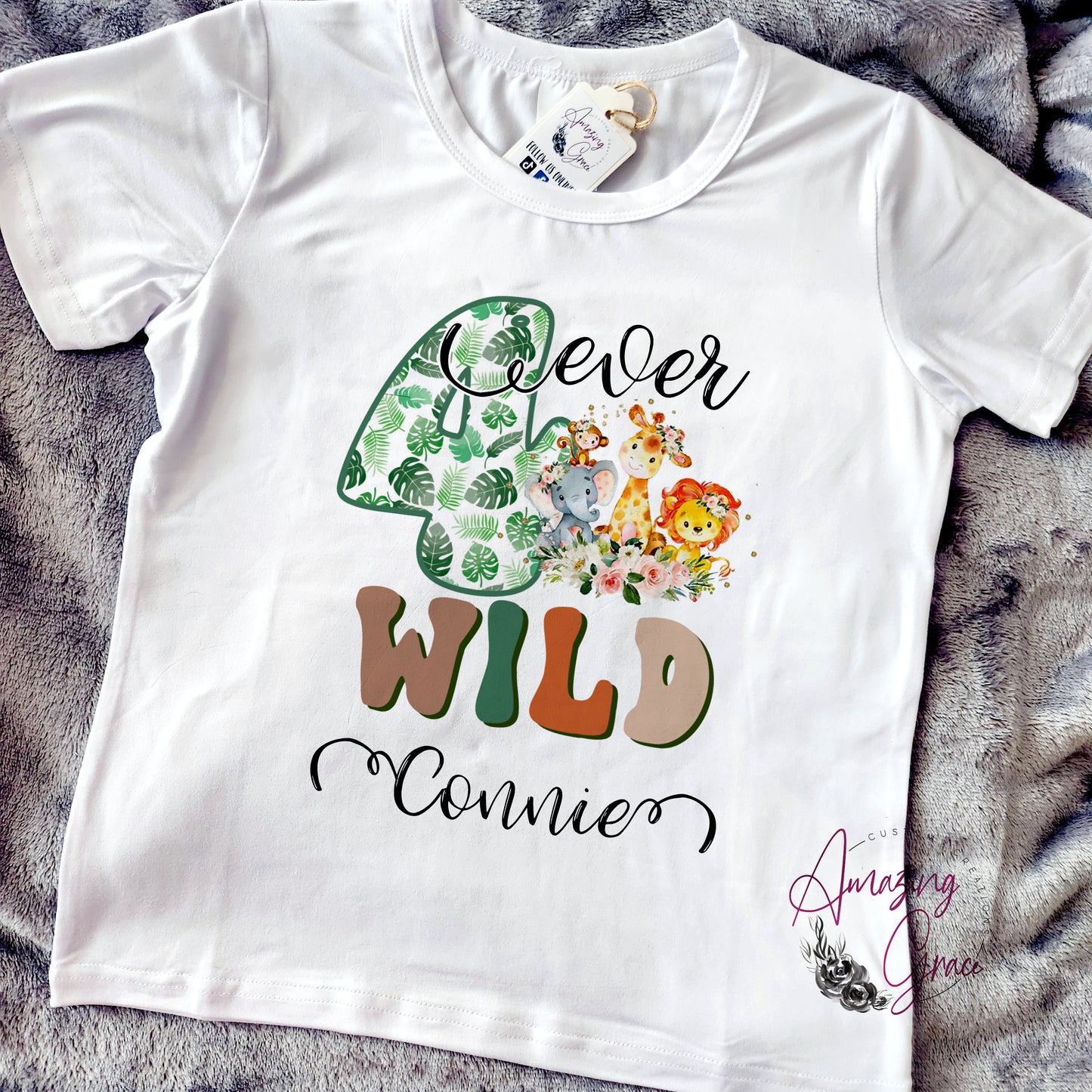 Birthday T-Shirt FOUR EVER WILD