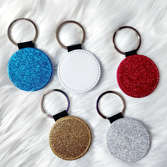 WHOLESALE  Glitter back keyrings