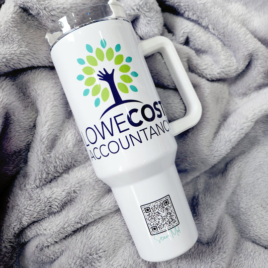 WHOLESALE  40oz Tumbler with lid and straw - Stainless Steel