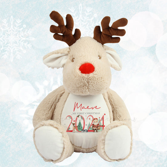 My 1st Christmas Personalised Christmas teddy