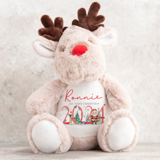 My 1st Christmas Personalised Christmas teddy