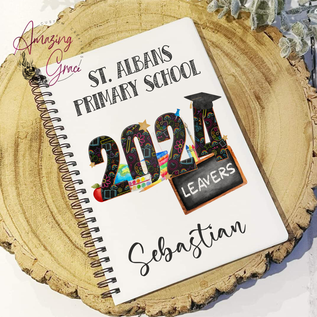 Personalised A5 leavers book - 2024