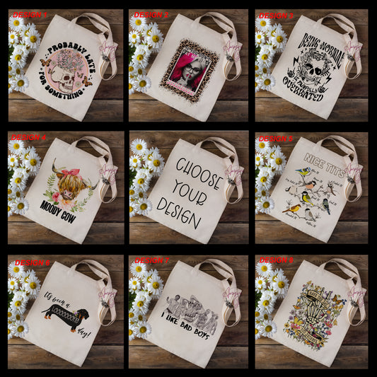 FUNNY SLOGAN tote bag