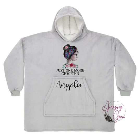 KIDS & ADULTS book/reading theme snuggle hoody