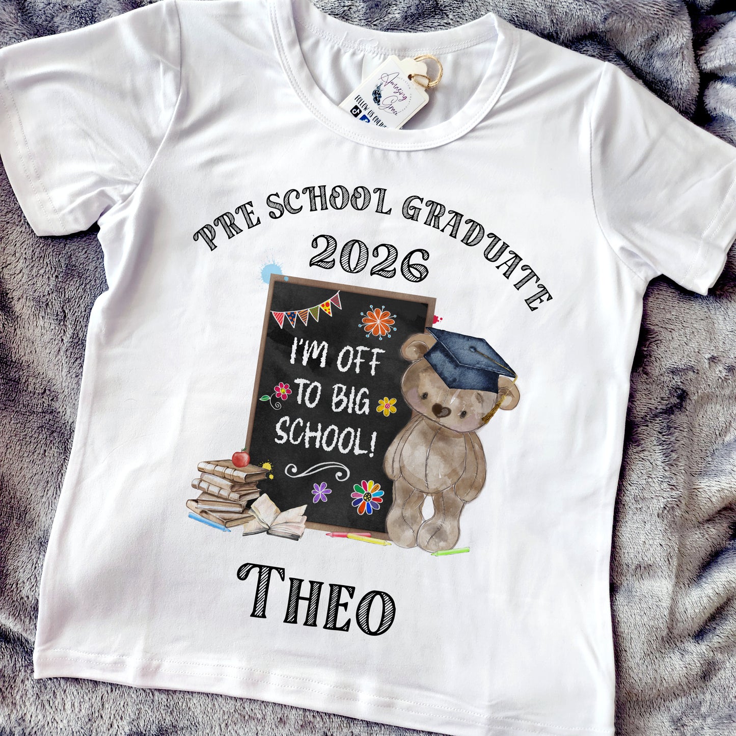 Nursery/Pre School Graduate personalised  T-shirt