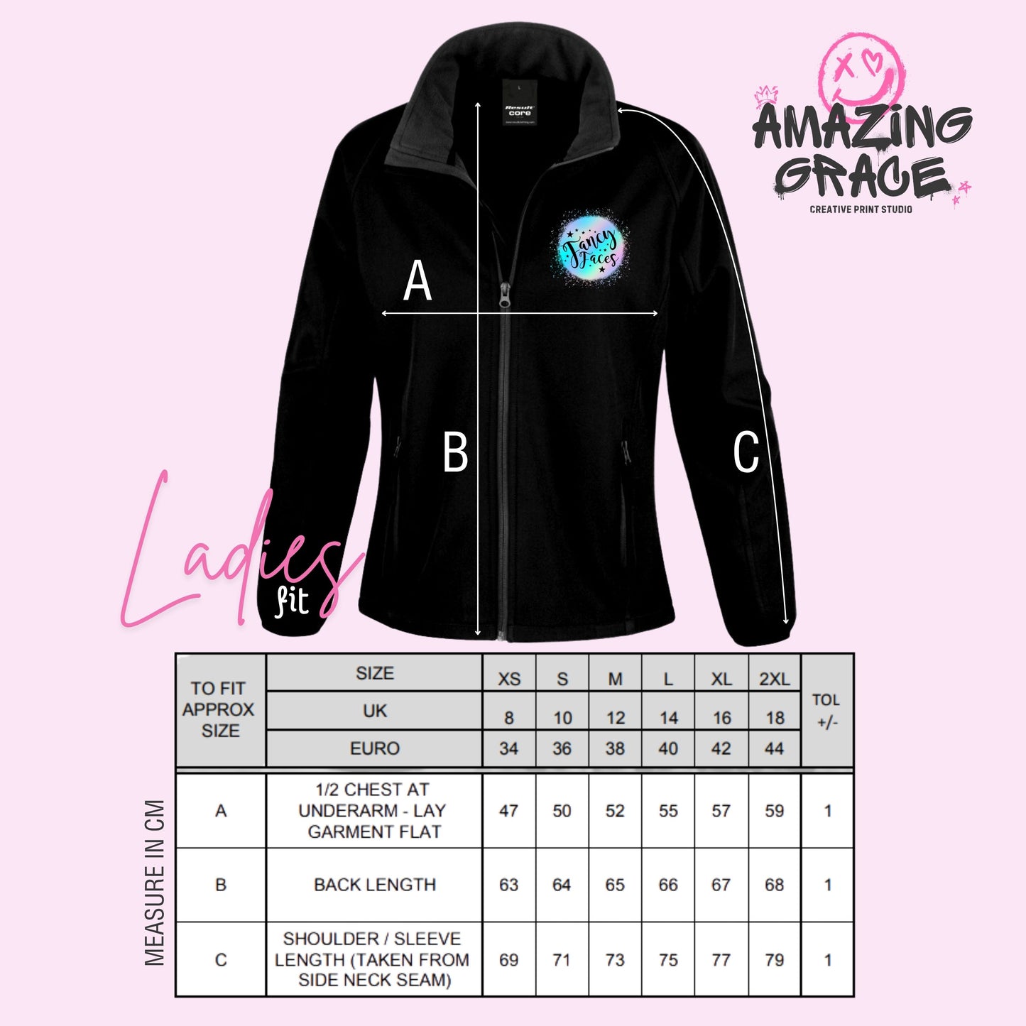 PERSONALISED LOGO BRANDED- Soft Shell Jacket - LADIES FIT
