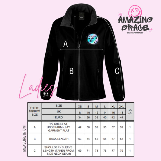 PERSONALISED LOGO BRANDED- Soft Shell Jacket - LADIES FIT