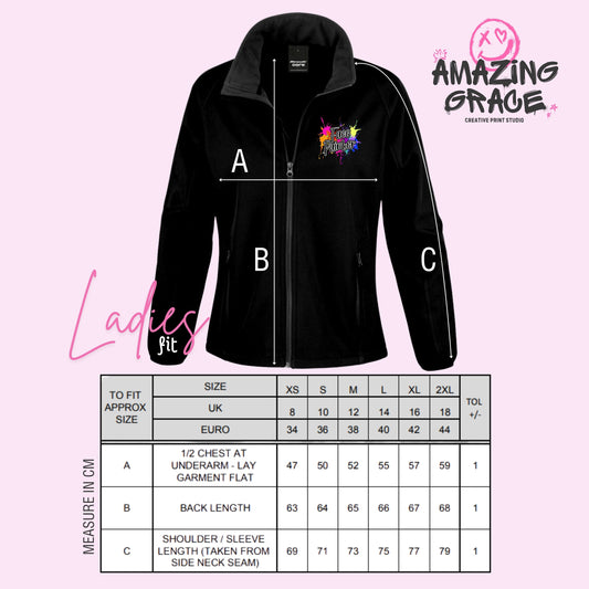 NON BRANDED FACE PAINTER - Soft Shell Jacket - LADIES FIT