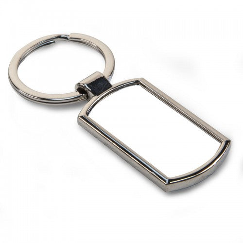WHOLESALE Metal Keyring - Circle/Rectangle