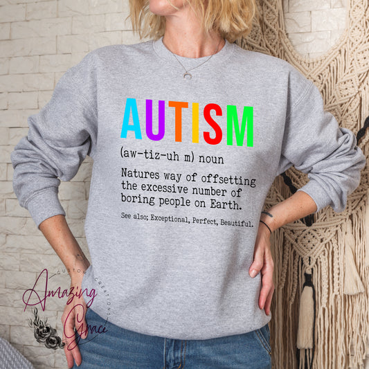 ADULTS Neurodiversity T-shirt/Sweatshirt/Hoody; AUTISM DEFINITION