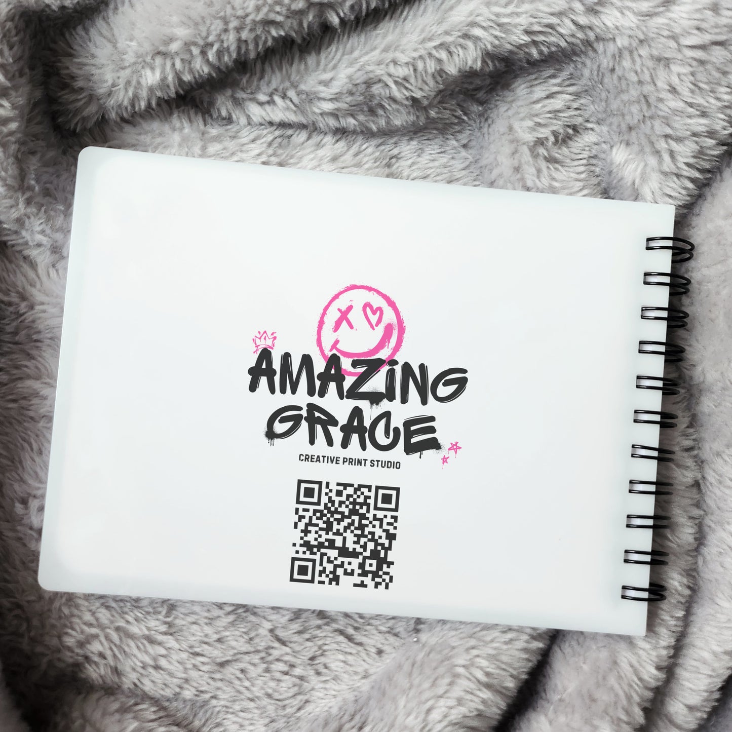 Personalised A6 leavers book - BRIGHT GRAFFITI