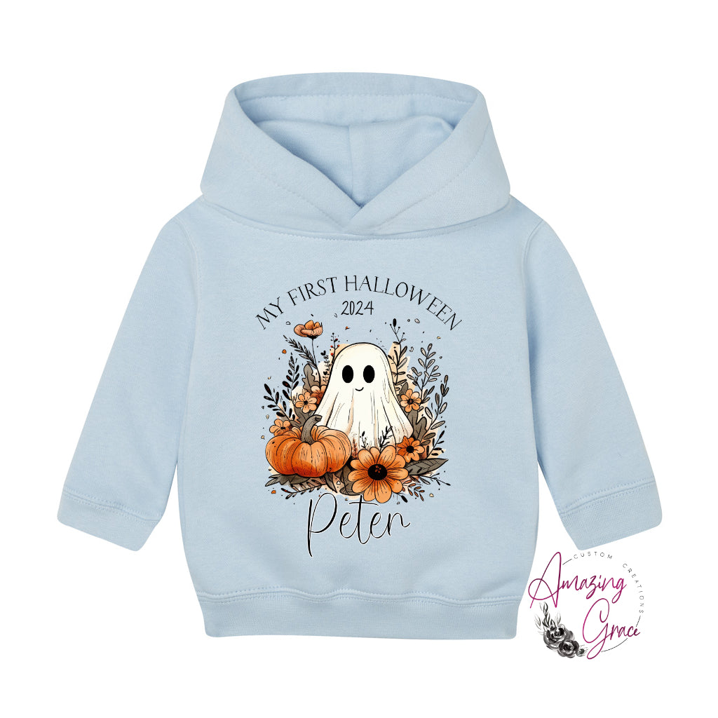 Personalised 1st Halloween baby/Toddler Hoody