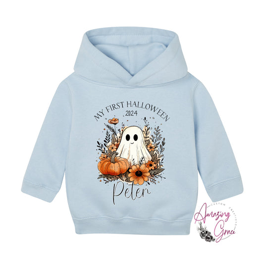 Personalised 1st Halloween baby/Toddler Hoody