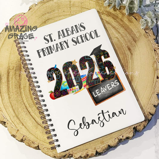 Personalised A5 leavers book - CHALKBOARD