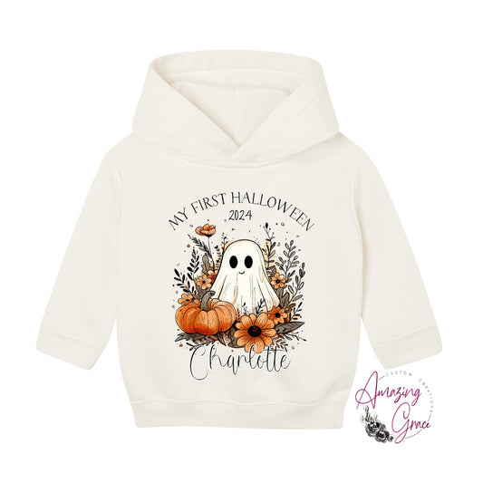 Personalised 1st Halloween baby/Toddler Hoody