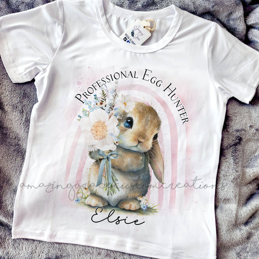 Egg hunting champion spring bunny Easter t-shirt