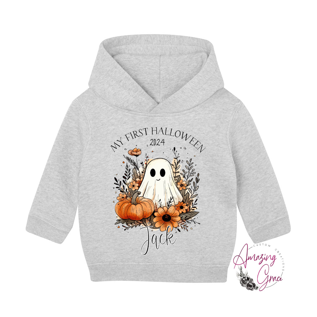 Personalised 1st Halloween baby/Toddler Hoody