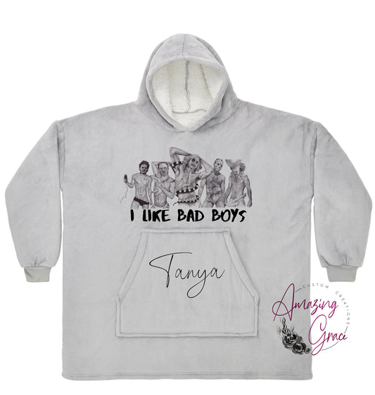Oversized supersoft snuggle hoody - I like bad boys