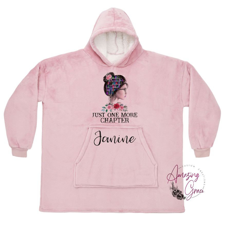 KIDS & ADULTS book/reading theme snuggle hoody