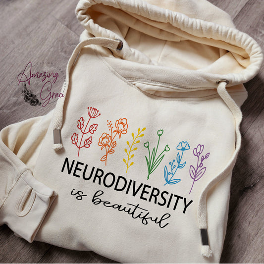 Chunky neck Hoody NEURODIVERSITY IS BEAUTIFUL