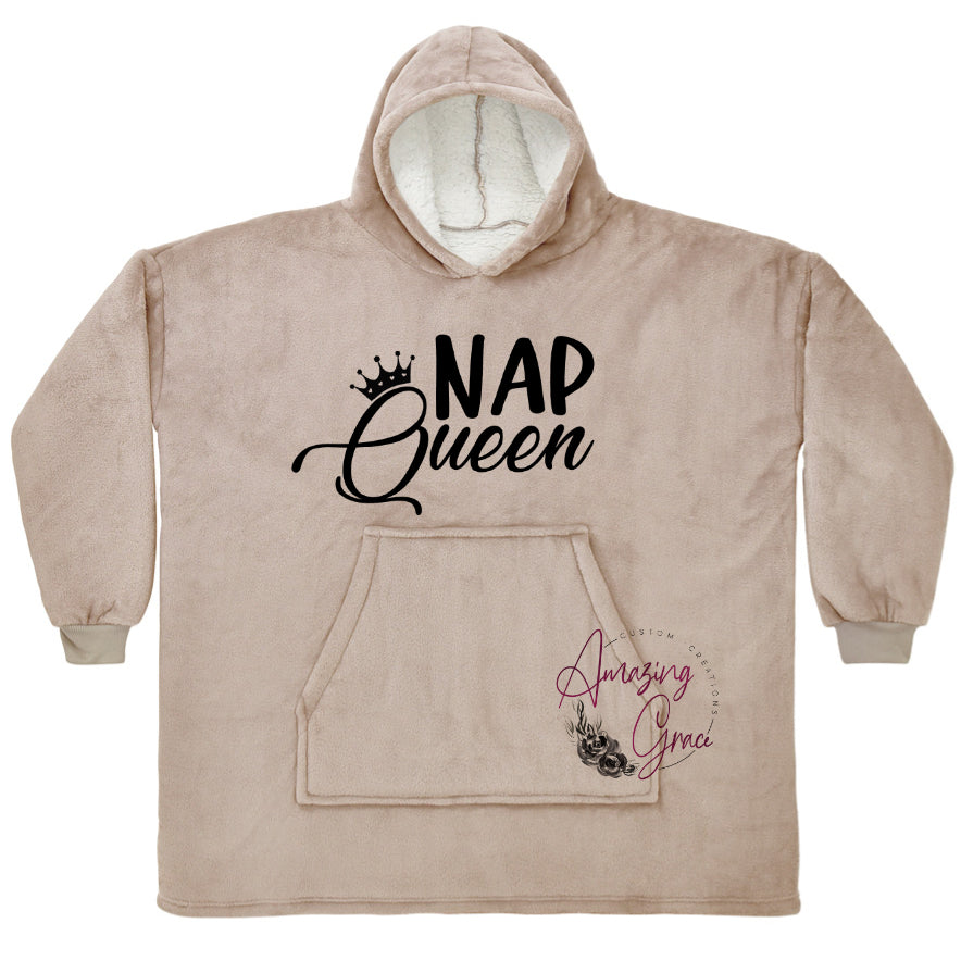 KIDS & ADULT Nap Queen supersoft snuggle hoody