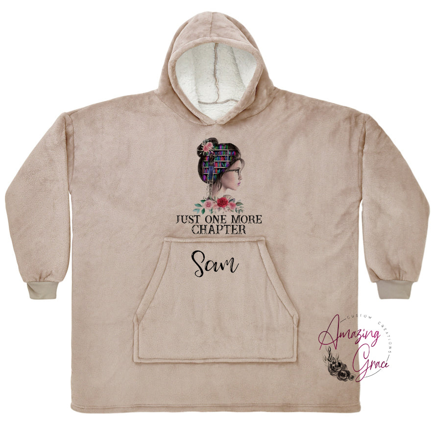 KIDS & ADULTS book/reading theme snuggle hoody