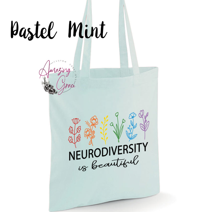 Neurodiversity is beautiful tote bag