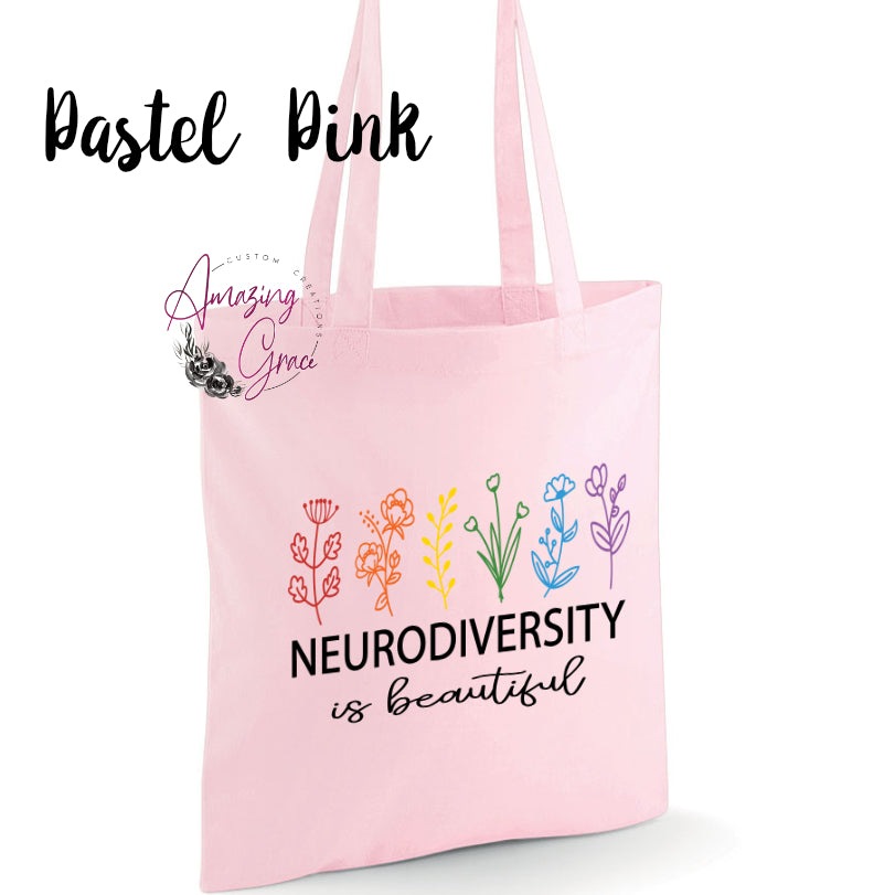 Neurodiversity is beautiful tote bag