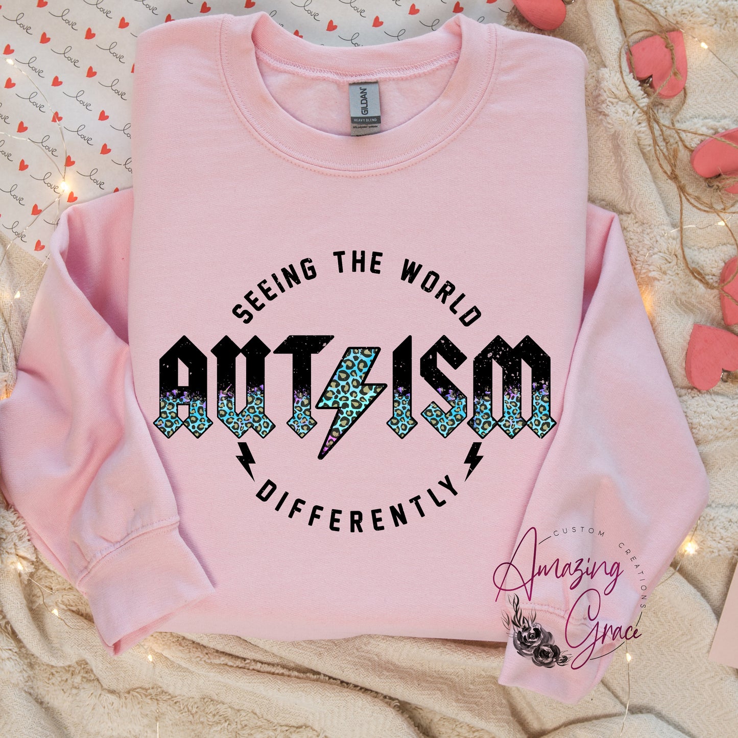 Autism "SEEING THE WORLD DIFFERENTLY" sweatshirt