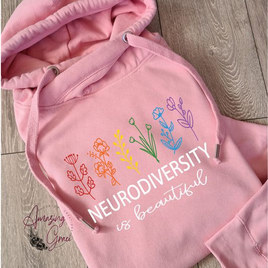 Chunky neck Hoody NEURODIVERSITY IS BEAUTIFUL